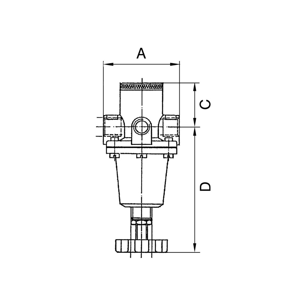 Druckregler Schalttafeleinbau »Standard«, BG 1, G 1/4, 0,5-3 bar