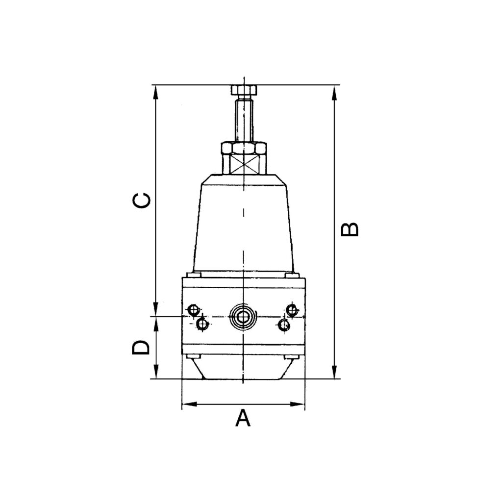 Präzisionsdruckregler o. Mano, buntmetallfrei, G 1/4, 0,1 - 2 bar