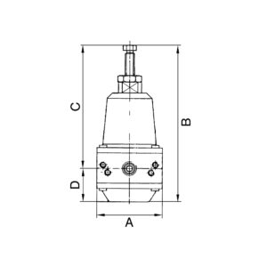 Präzisionsdruckregler o. Mano, buntmetallfrei, G 1/4, 0,1 - 2 bar