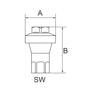 Inline-Druckregler für Wasser-/Druckluftanwendungen, G 1/4, 1 bar
