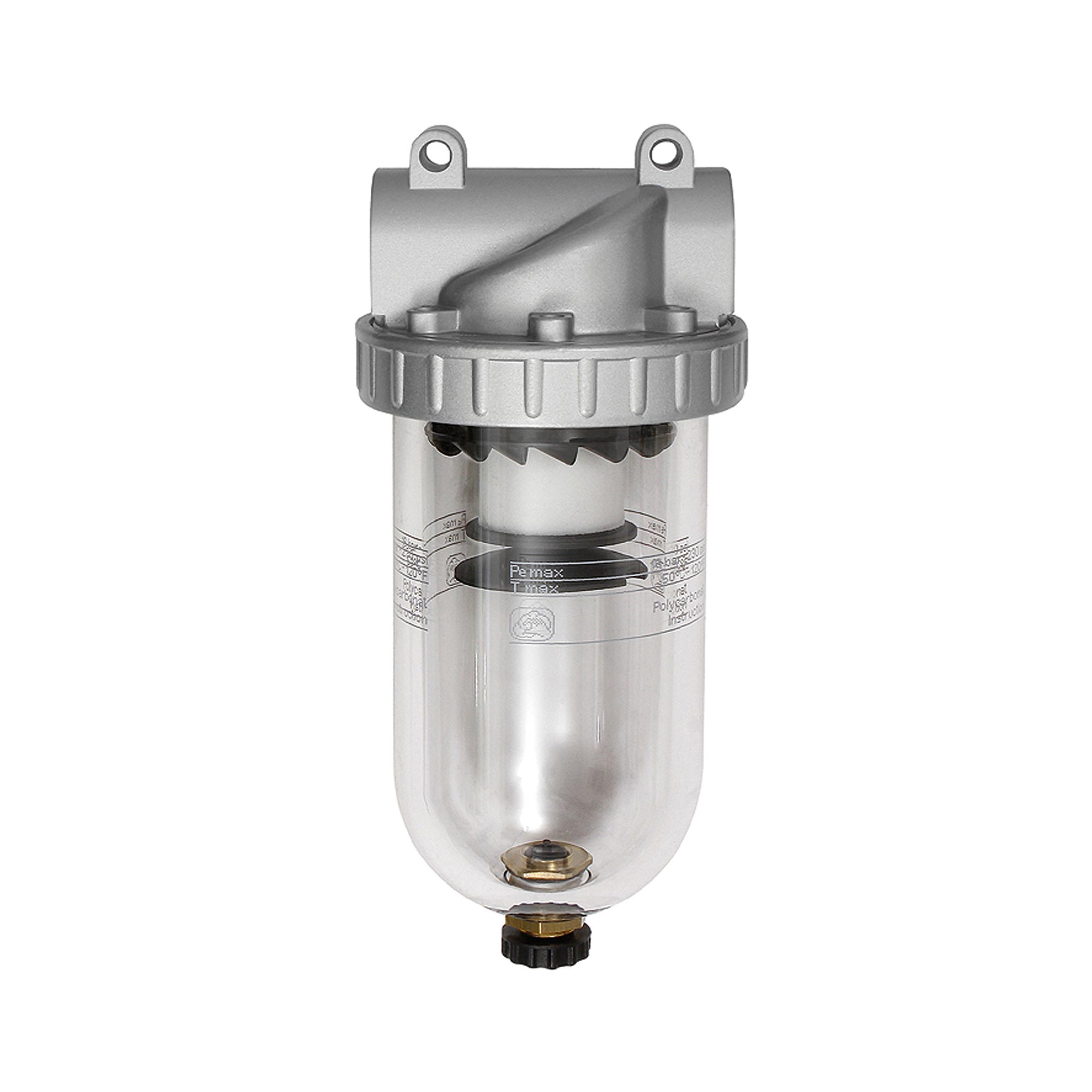 Filter »Standard«, mit Polycarbonatbehälter, 5 µm, BG 1, G 1/4