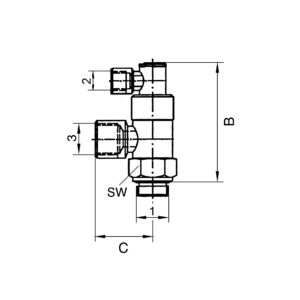 Stoppventil pneumatisch betätigt, G 1/8, G 1/8 i., G 1/8 i.