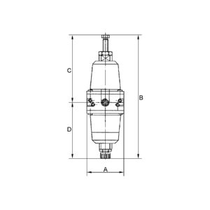 Präzisionsfilterregler, buntmetallfrei, G 1/4, 0,1 - 2 bar