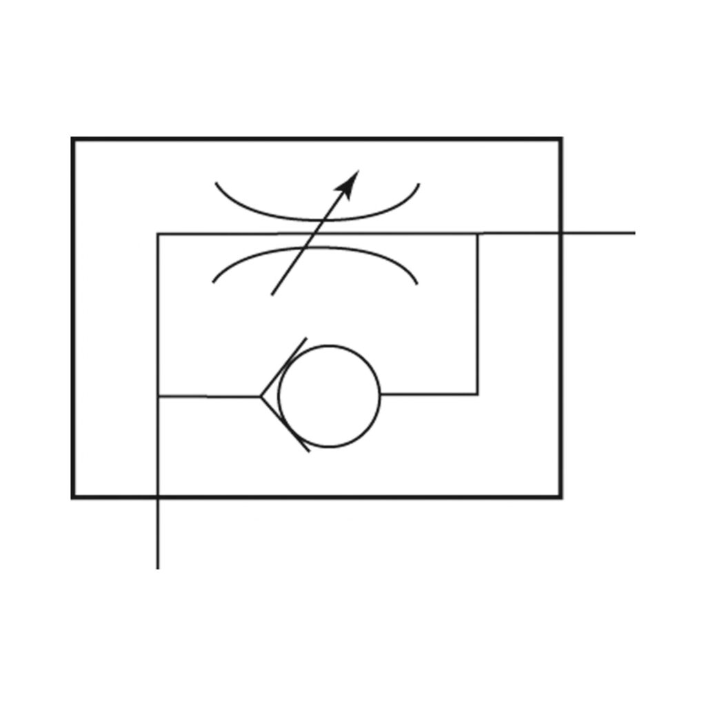 Drosselrückschlagventil, Zuluftdrosselung (V), M5 i., M5