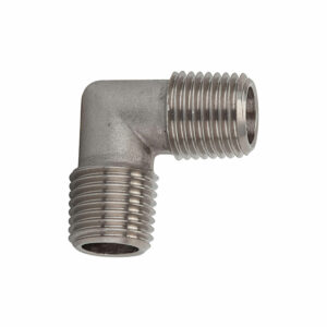 Winkelstück, außen/außen, R 1/8, Edelstahl 1.4404