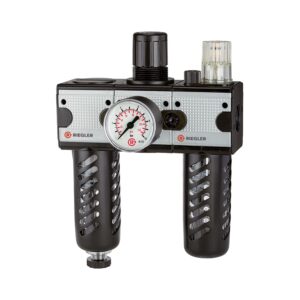 Wartungseinheit 3-tlg. »multifix«, PC-Beh., Schutzkorb, BG1, G1/4