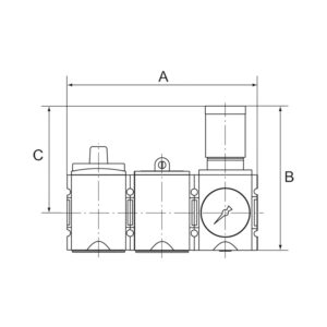 Wartungsstation SAFETY »FUTURA«, KH-AV-DR, BG 1, G 1/4, 2,5-8 bar