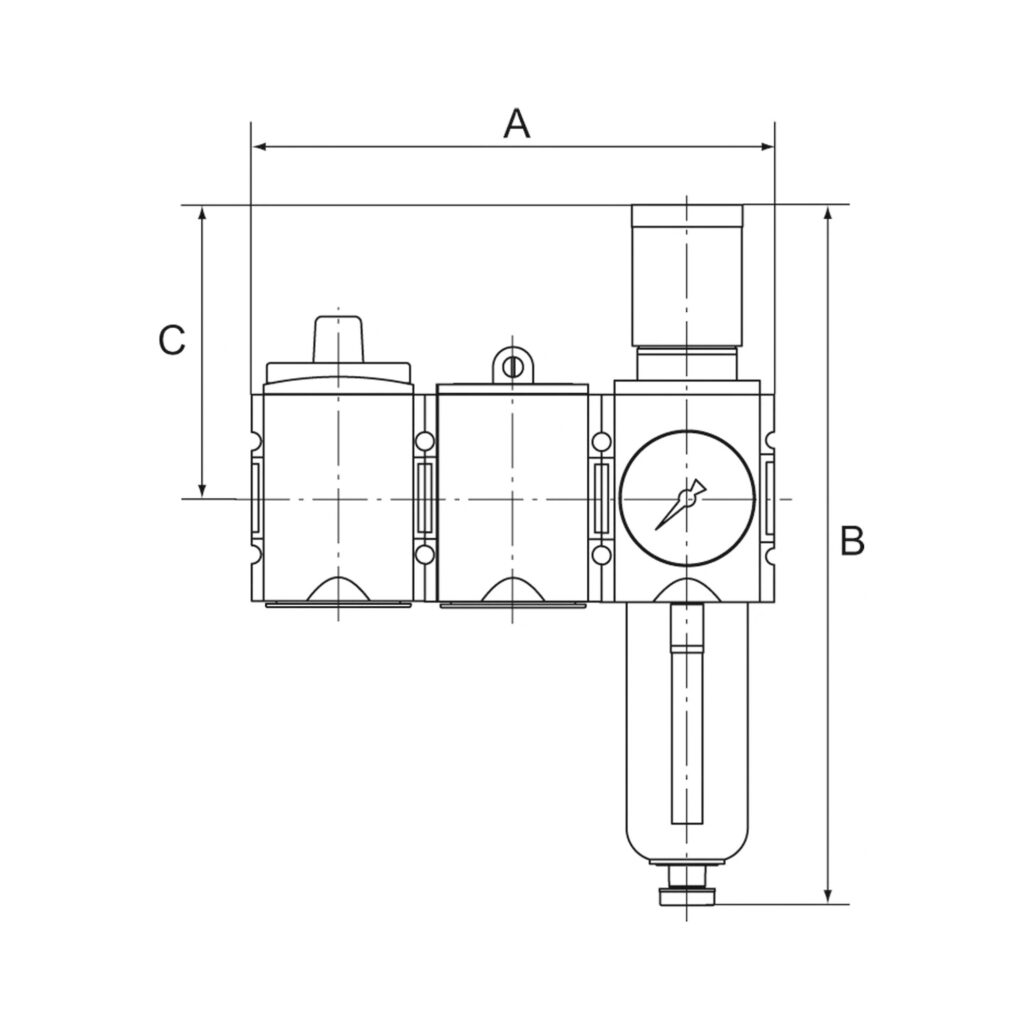 Wartungsstation SAFETY »FUTURA«, KH-AV-FR, HA, BG 1, G 1/4, 2,5-8