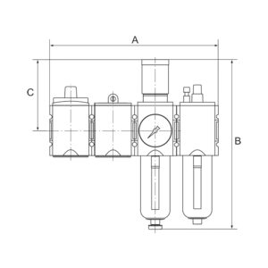 Wartungsstation SAFETY »FUTURA«, KH-AV-2-tlg.-WE, HA, BG 1, G 1/4