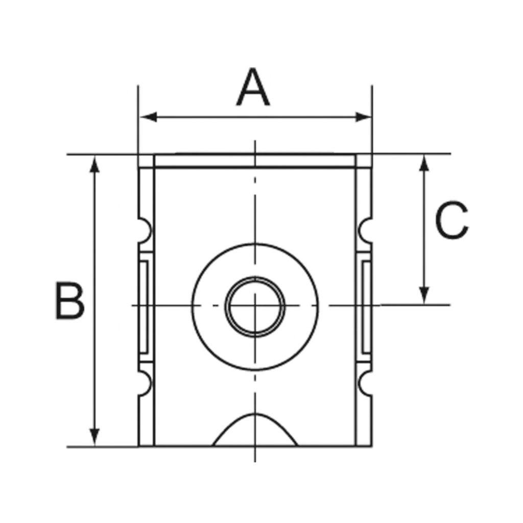 Verteiler »FUTURA-mini«, BG 0, G 1/4, Abgänge 2 x G 1/4