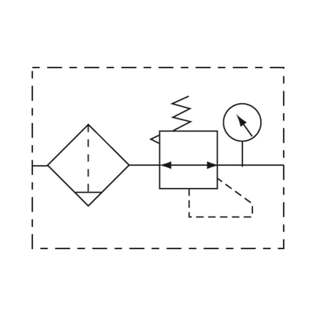 Filterregler »GA«, PC-Beh., 5 µm, BG 300, G 1/4, 1,5 - 9 bar, HA