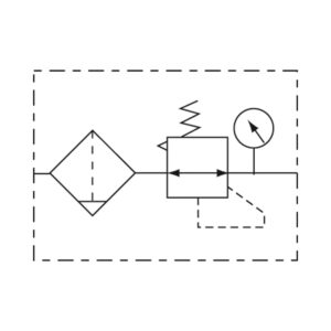 Filterregler »GA«, PC-Beh., 5 µm, BG 300, G 1/4, 1,5 - 9 bar, HA