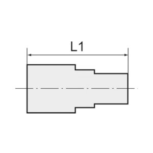 Gerade Steckverschraubung »click-clock«, M3 a., Schlauch-Ø 3