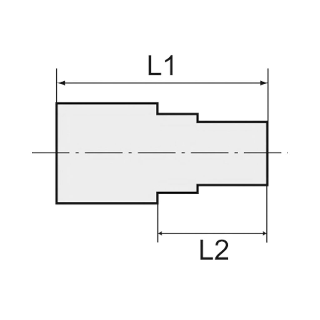 Gerade Aufschraubverschraubung G 1/8 i., für Schlauch 4/6 mm, PA
