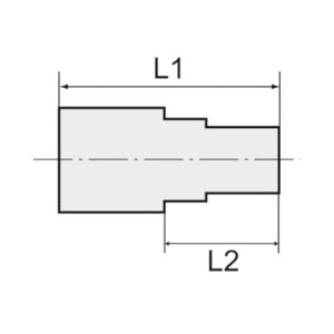 Gerade Aufschraubverschraubung G 1/8 i., für Schlauch 4/6 mm, PA