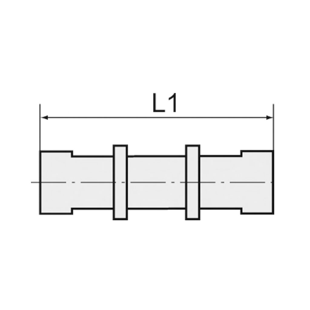 Gerade Verbinder, reduzierend, für Schlauch 8/6 - 6/4 mm, SW 14