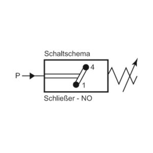 Druckschalter, Standard, Stahl verz., G 1/8, 0,5-2 bar, Schließer
