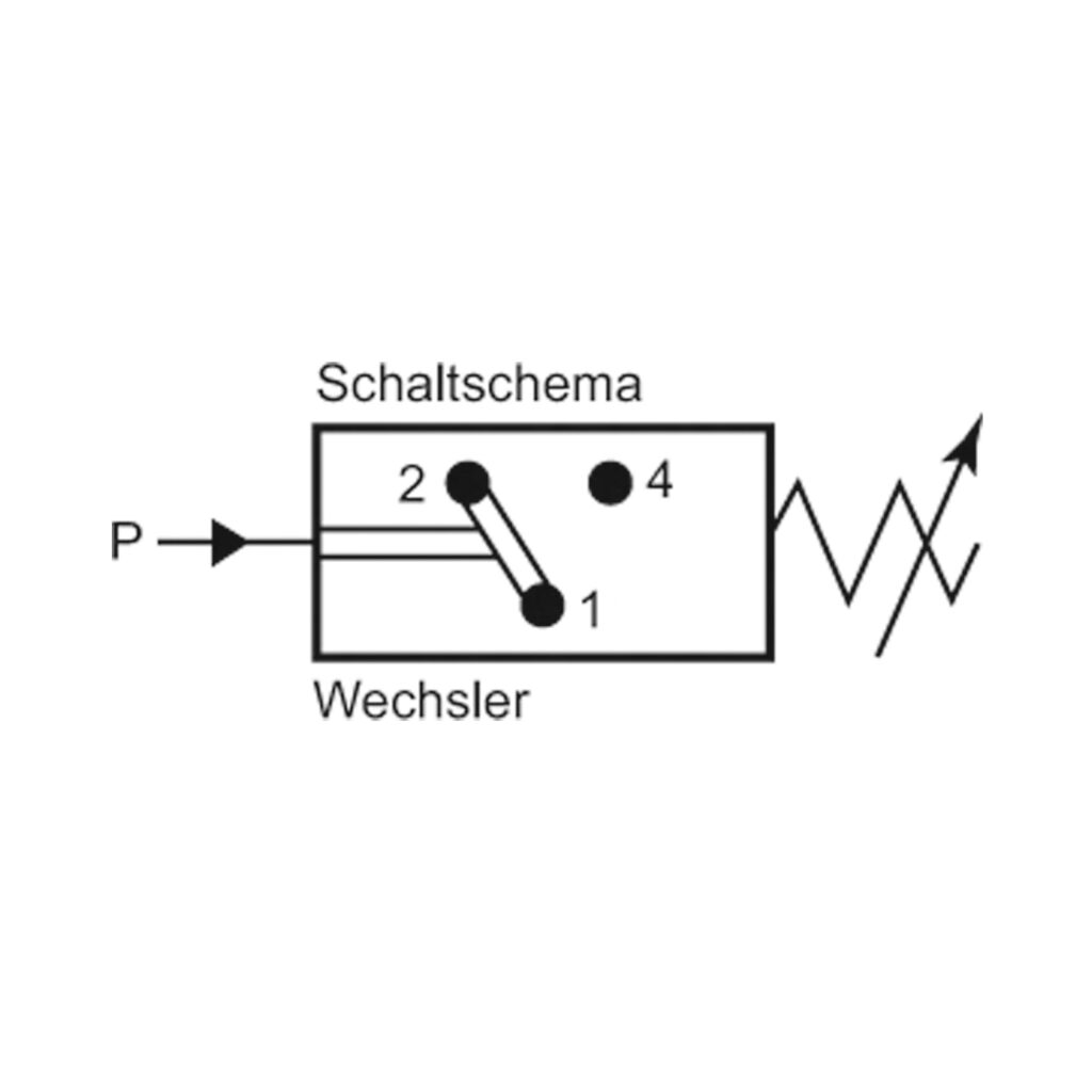 Druckschalter, Bajonettanschluss, Stahl verz., G 1/8, 0,5-2 bar