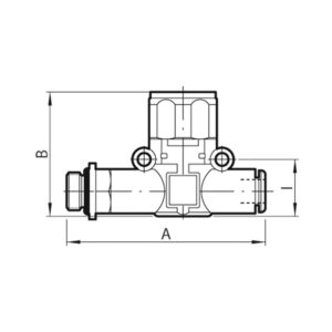 Manometer, Gewinde (Eing.) - Schlauch (Ausg.), M5, Schl.-Ø 4