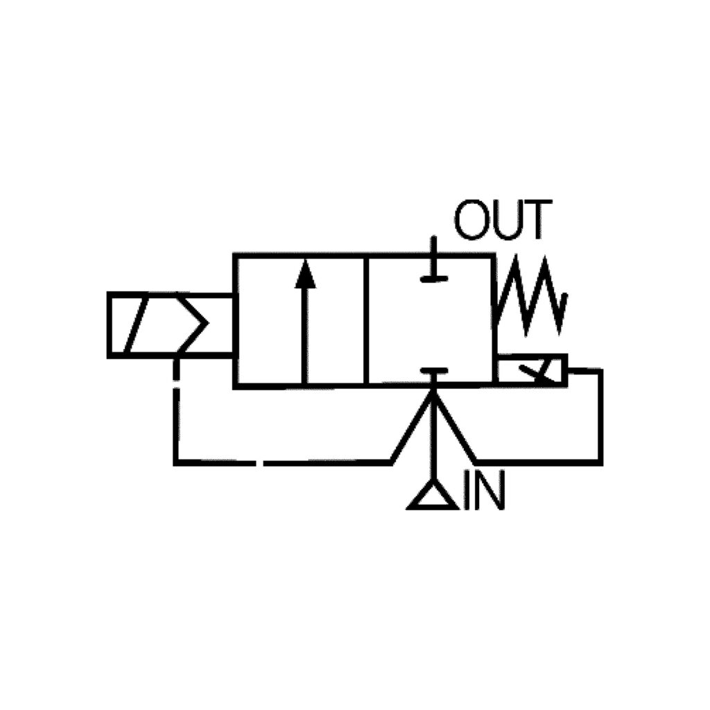 Impulsmembranventil, NC, 230V, 50/60 Hz int. Vorsteuerung, G3/4