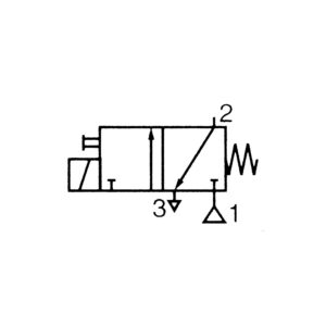 3/2 Wege-MV, ES, NC, direktg., 24 V DC, FPM, G 1/8, PN 0 - 15 bar