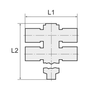T-Mehrfachverteiler 4-fach »click-clock«, drehbar, M5 außen Ø 4mm