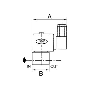 2/2-Wege-MV.,MS,NC,direktg. 230 V,50-60 Hz,NBR,G 1/8, PN 0-12 bar