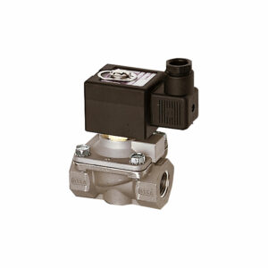 2/2-Wege-MV.,ES,NBR,NC,zwangsg.,230 V,50-60 Hz, G 1/2, PN 0-9 bar