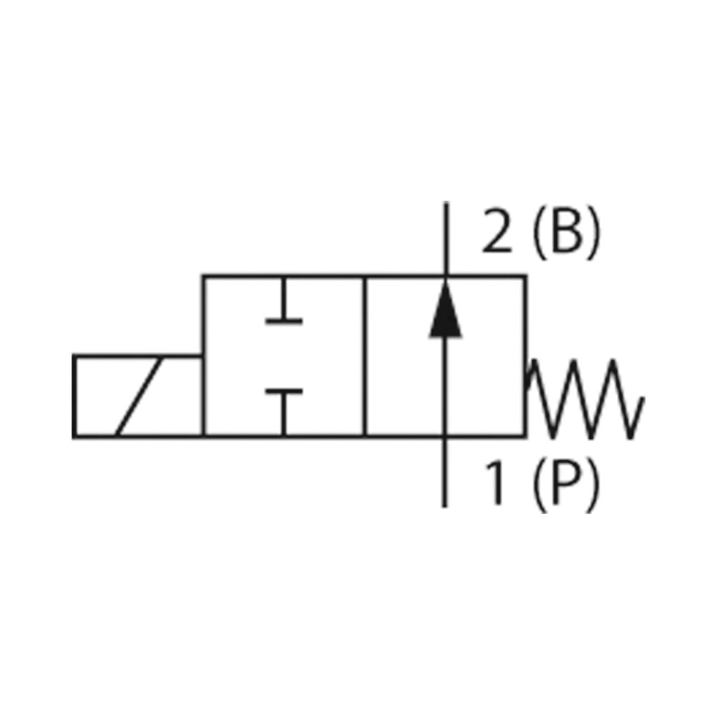 2/2 We-MV, NO, MS, G 1/4, DN 3, PN 0-10, NBR, direktg. 230V AC