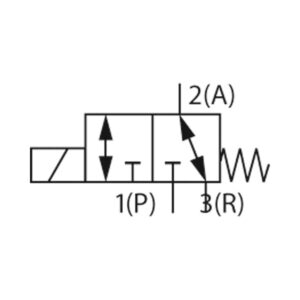 3/2 We-MV, WB, MS, G 1/4, DN 2, PN 0-12, FPM, direktg. 230V AC
