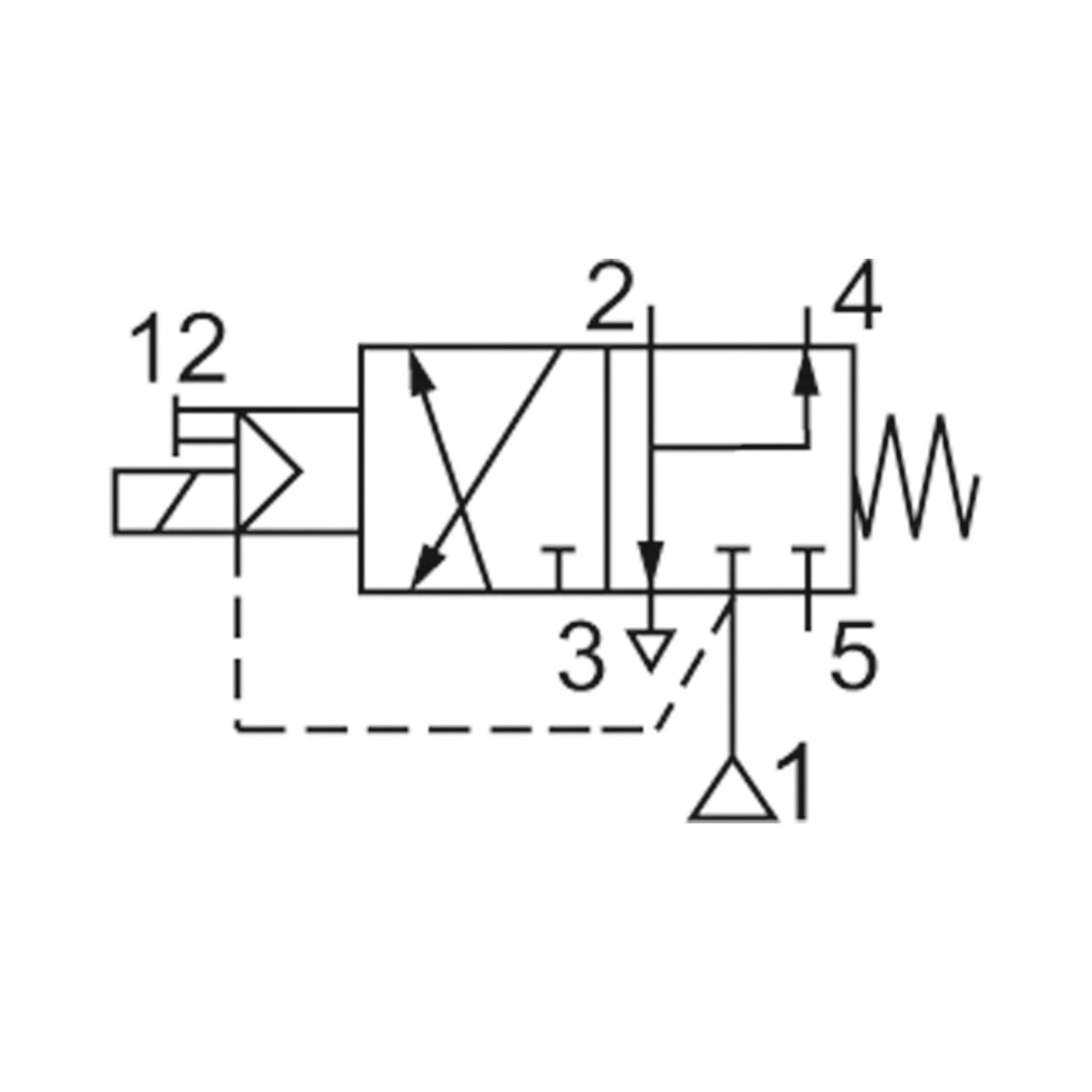 3/2-5/2-Wegeventil, NAMUR, G 1/4 (1), G 1/8 (3 + 5), 230 V, 50 Hz