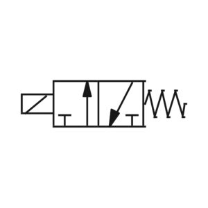 3/2-Mini-Magnetventil direktgesteuert NC, 24 VDC, Kabel 30 cm