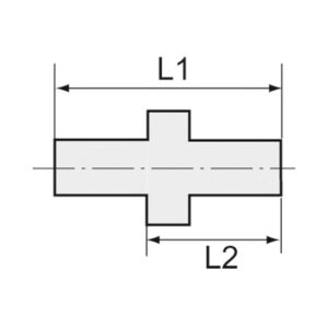 Doppelgewindenippel »value line«, M5, M5, SW 8, MS vern.