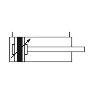Normzylinder, doppeltwirkend, Magnet, Kolben-Ø 32, Hub 25, G 1/8