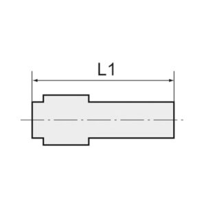 Gerade Steckverb. »click-clock« Stecknippel red. 4 mm, Schl.3