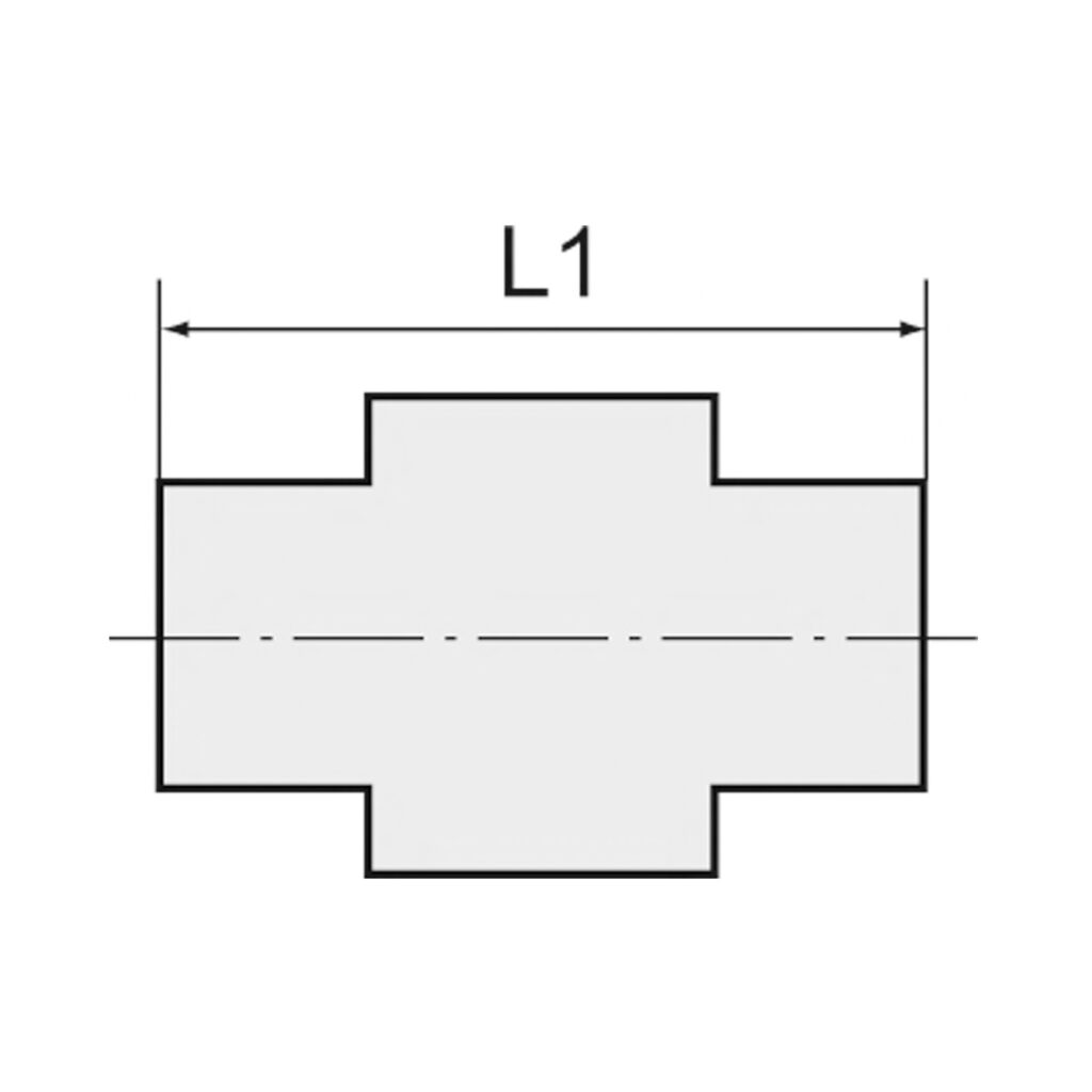 Gerade Steckverschraubung »Blaue Serie« mini, M3 a., Schlauch-Ø 3