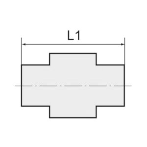 Gerade Steckverschraubung »Blaue Serie« mini, M3 a., Schlauch-Ø 3