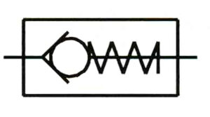 Rückschlagventil, Durchgangsform, MS, G 1/4 IG, 0,2 - 0,4 bar