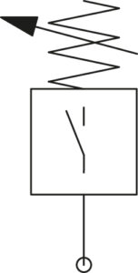 Druckschalter »SYNTESI«, BG 1, ohne Buchsen, 2 m Kabel