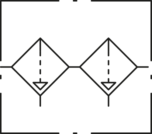 Filter+Ölfilter »SYNTESI«, BG 1, G 1/8, 5 µm + 0,01 µm, RMSA