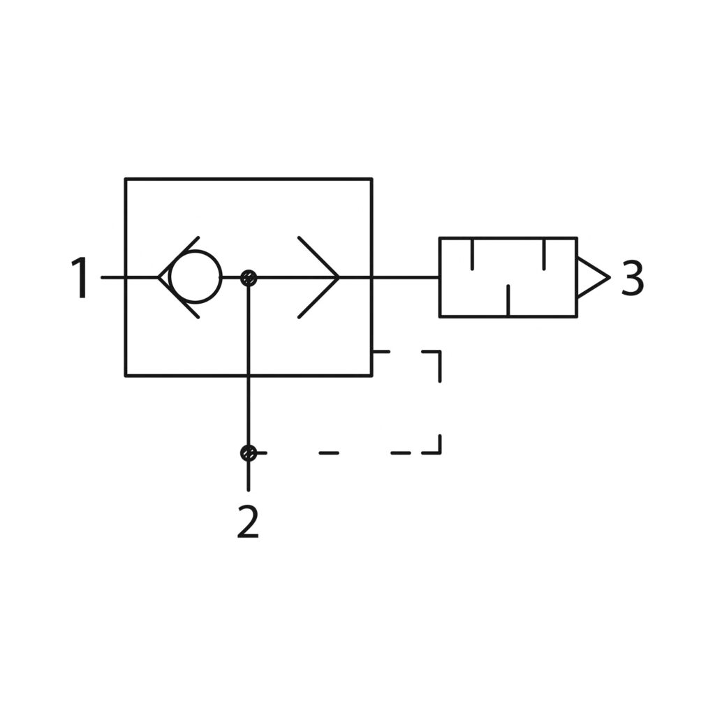 Schnellentlüftungsventil geführte Entlüftung, Schl.-Ø 4