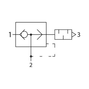 Schnellentlüftungsventil geführte Entlüftung, Schl.-Ø 4