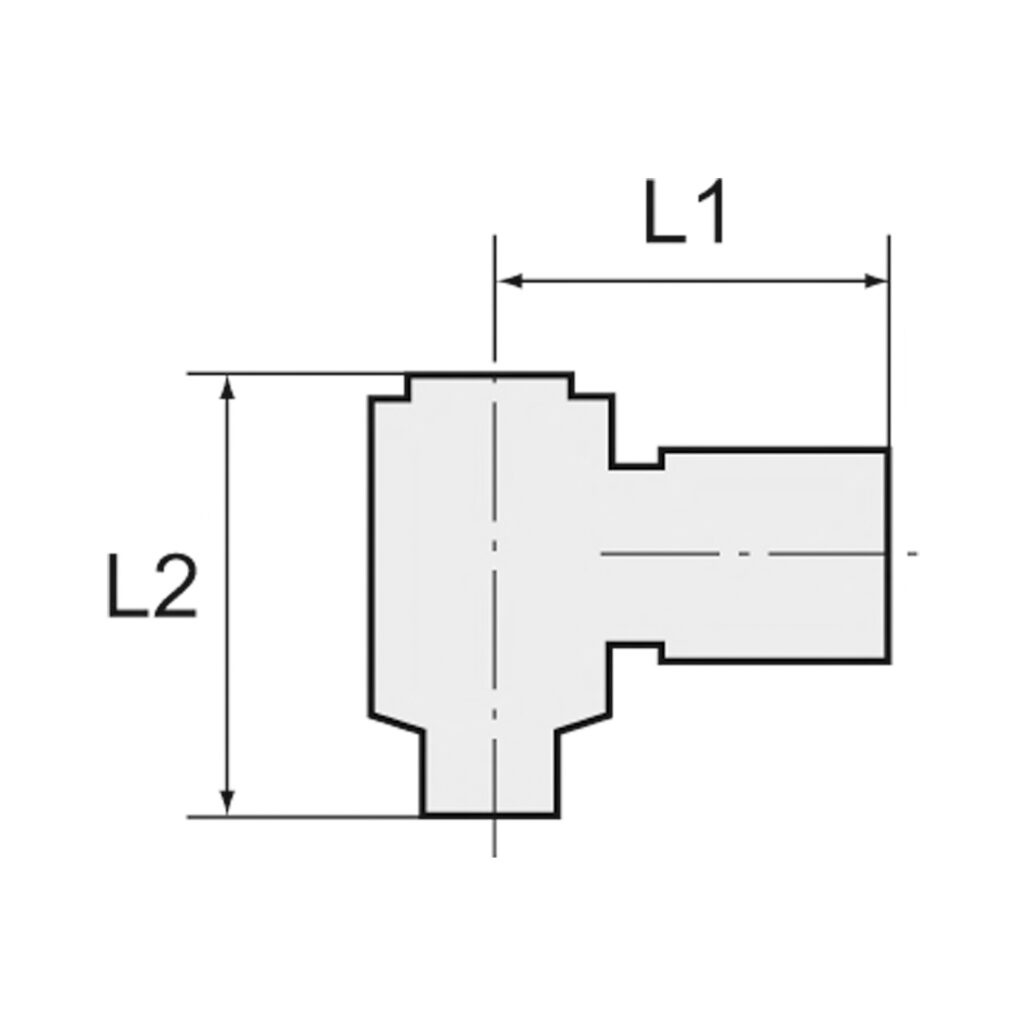 Man. bet. Entlüftungsventil »Blaue Serie«, R 1/8 a., Schlauch-Ø 6