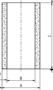 Filterelement 40 µm, Sinterbronze, für Filter »Standard«, BG 3