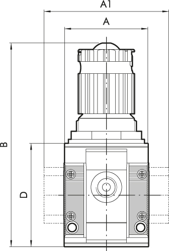 Batterie-Regler »SYNTESI«, BG1, o. Buchsen, 0…2 bar, o. Mano.