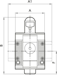 Absperrventil »SYNTESI«, manuell, BG1, o. Buchsen, Lochung 3,5mm