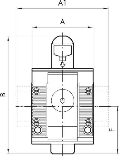 Absperrventil »SYNTESI«, manuell, BG1, o. Buchsen, Lochung 3,5mm