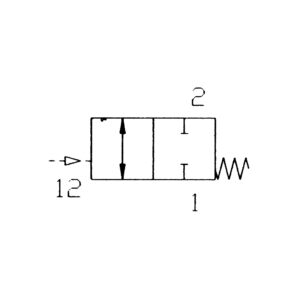 Stoppventil pneumatisch betätigt, G 1/8, G 1/8 i., G 1/8 i.