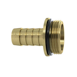 1/3 Schlauchverschr. G1/2x13, mit NBR O-Ring, mit Bund, MS blank