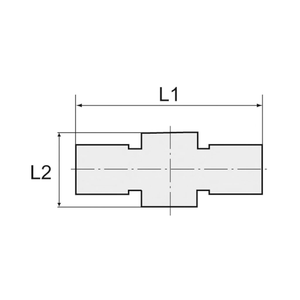 T-Ringstück, für Hohlschraube M5, Schlauch-Ø 4 mm, MS vern.